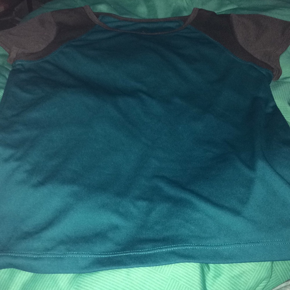 Blue and grey DANSKIN NOW active top for kids
